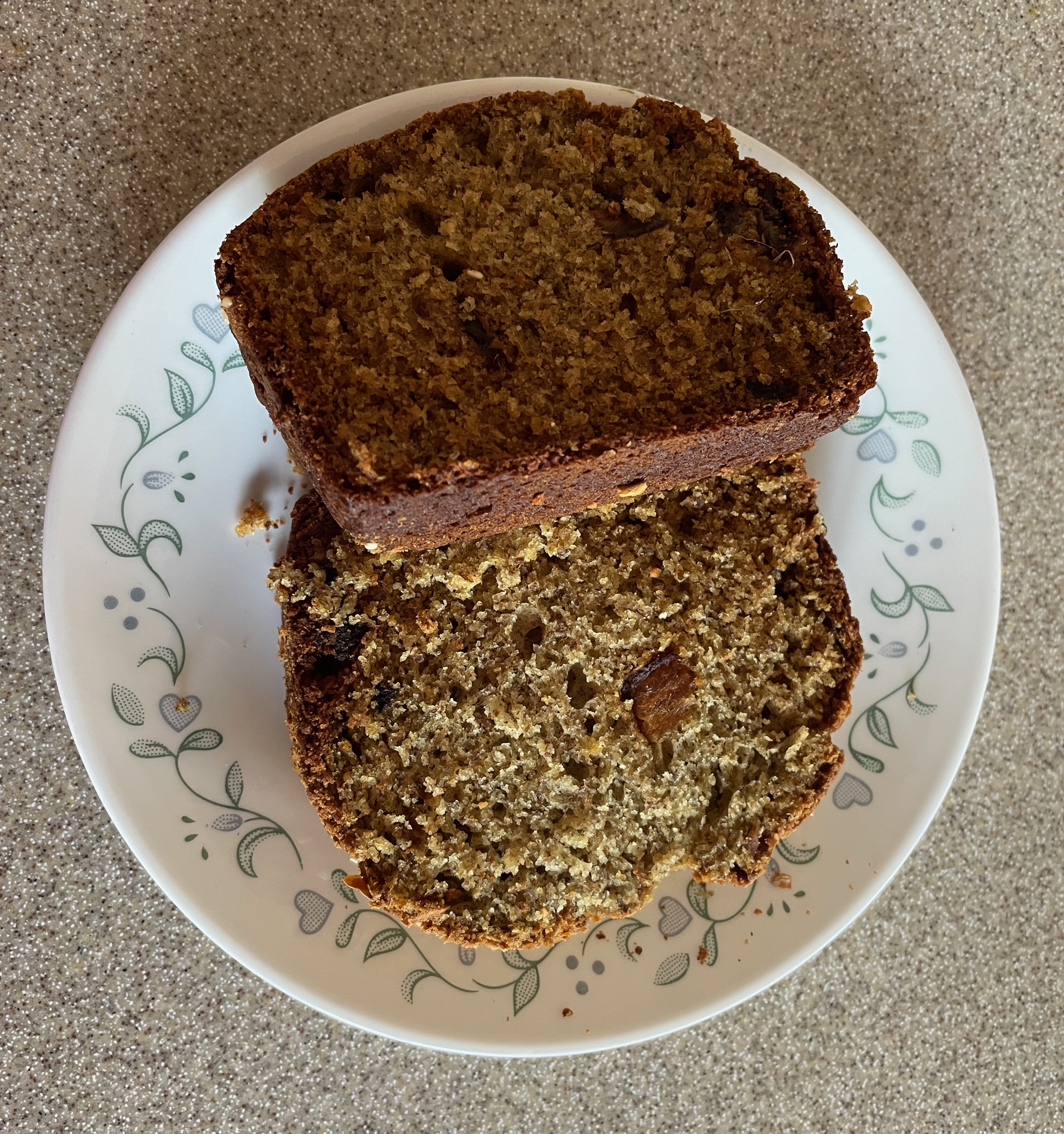 Slices of flaxseed loaf